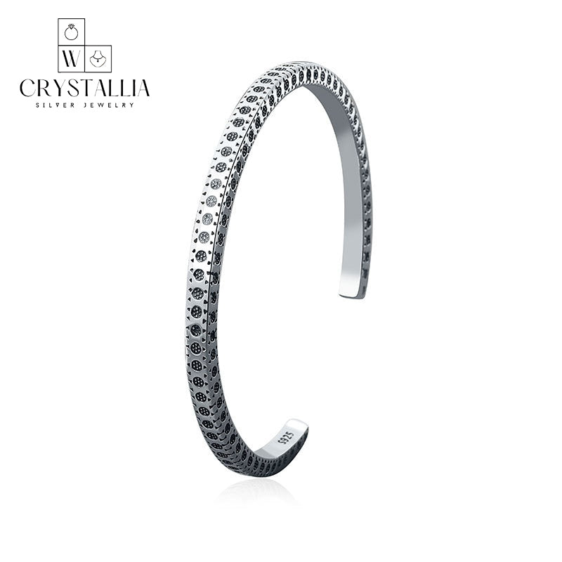 "צמיד טניס Crystallia - יוקרה וסגנון בכסף 925, מתנה מהודרת ועמידה במים!" - Crystallia