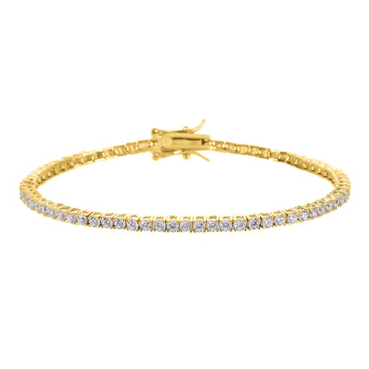 צמיד טניס יוקרתי 2מ"מ  הברק המושלם לפרק כף היד