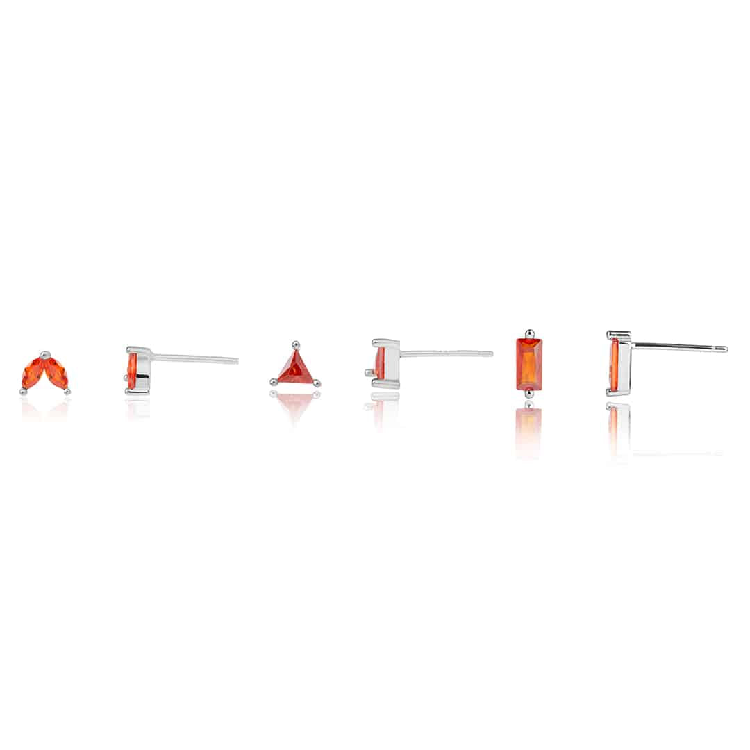 סט עגילים שלישיה ZSI025