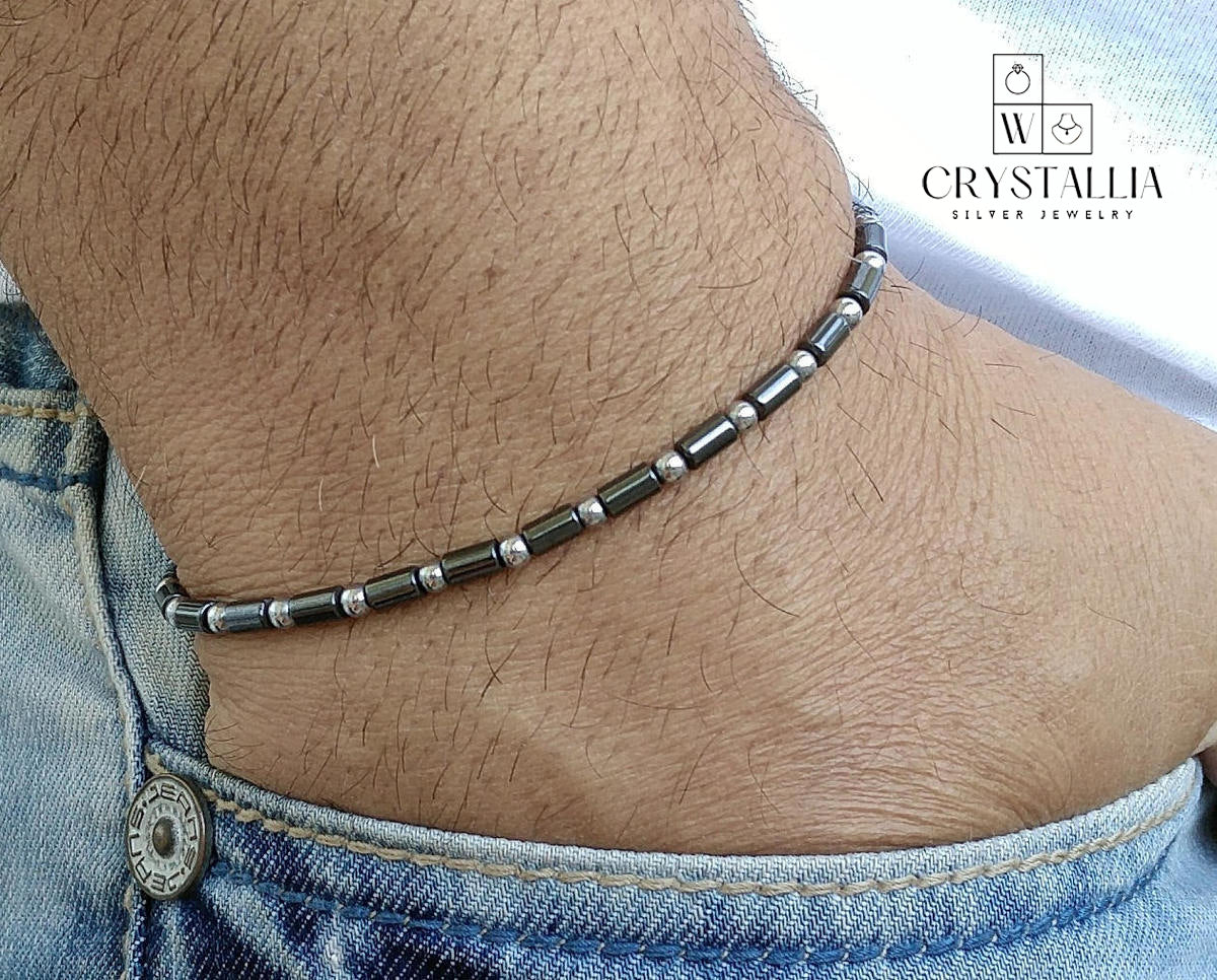 צמיד חרוזים לגברים מבית Crystallia: המתנה המושלמת לגבר האהוב עליך - Crystallia