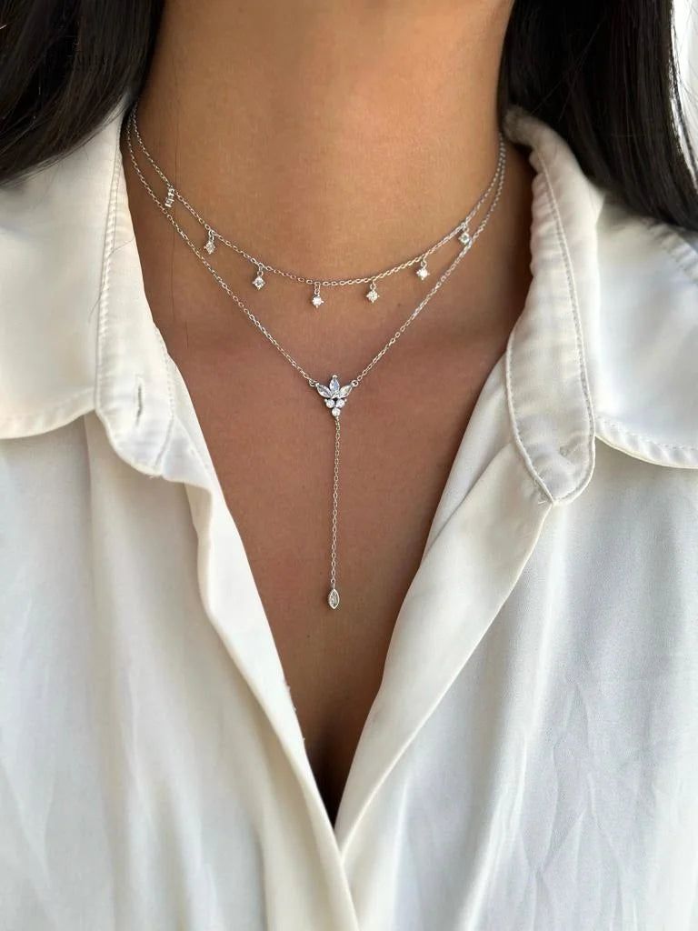 שרשרת קולר LO0088-1 בעיצוב יוקרתי מכסף 925 מצופה רוז גולד