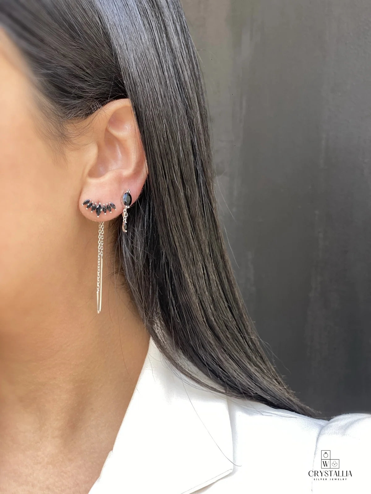 עגיל  - עיצוב יוקרתי ואישי מבית קריסטליה