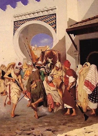 Jean Gerome Classic Artwork Arabic Carpet Merchant Arabs Living Landscape Poster Canvas Painting Wall Art Pictures Home Decor