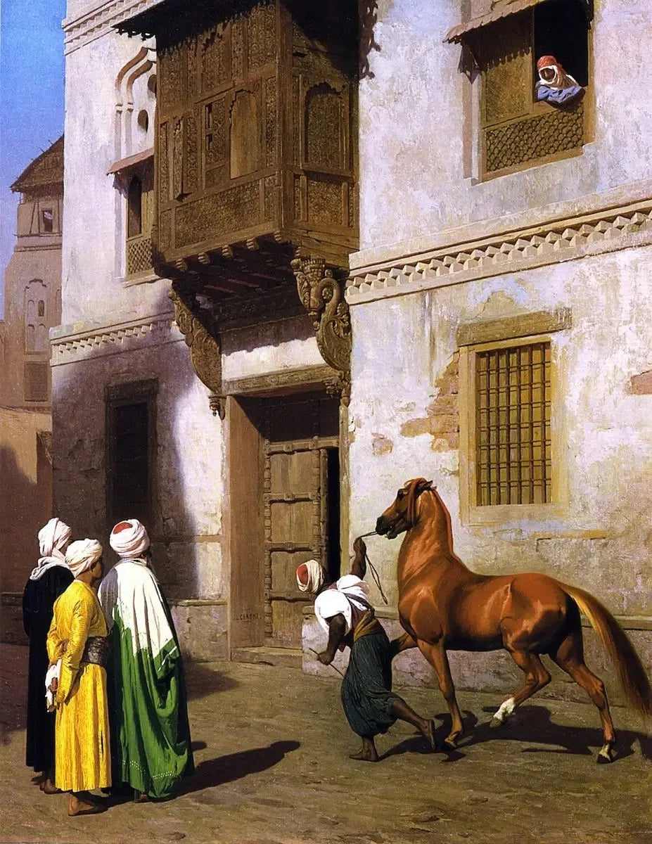 Jean Gerome Classic Artwork Arabic Carpet Merchant Arabs Living Landscape Poster Canvas Painting Wall Art Pictures Home Decor