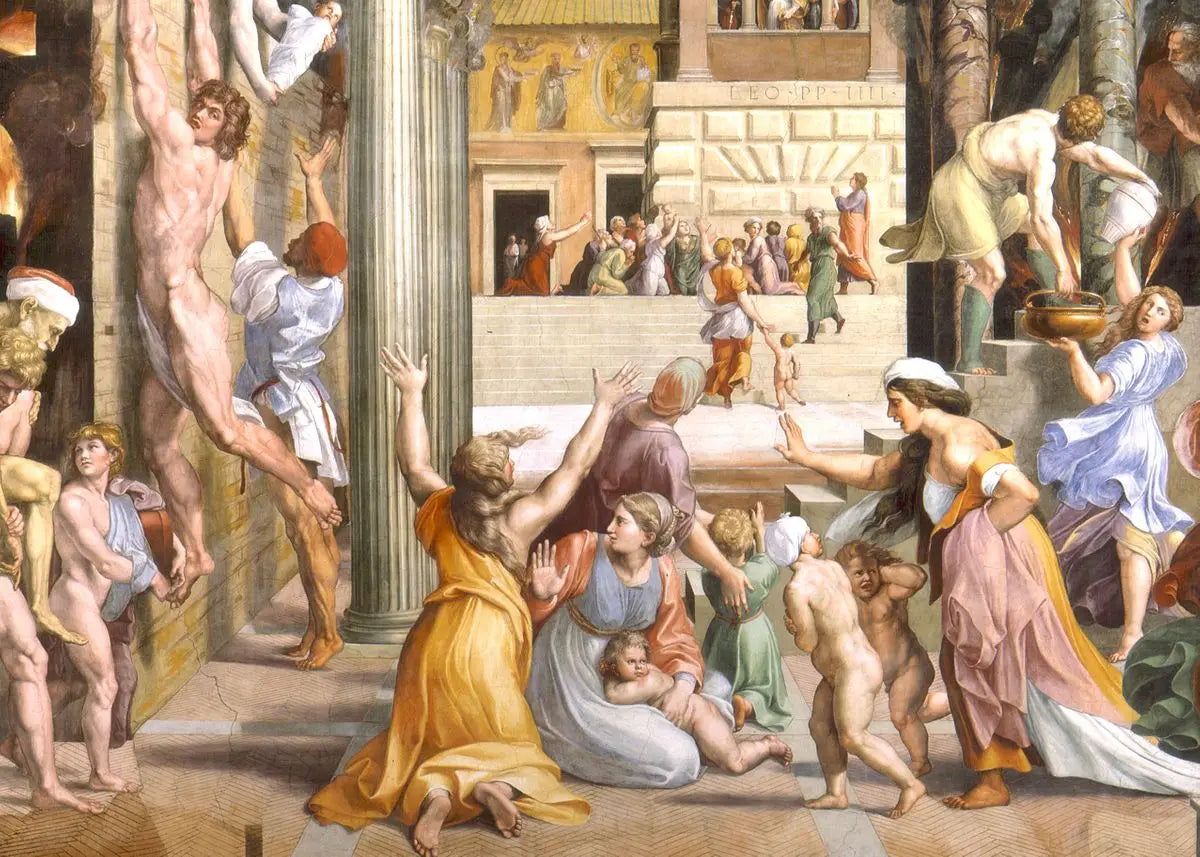 Famous Painter Raphael Painting Posters The School of Athens Christ Falling Canvas Painting Wall Poster Room Home Gallery Decor