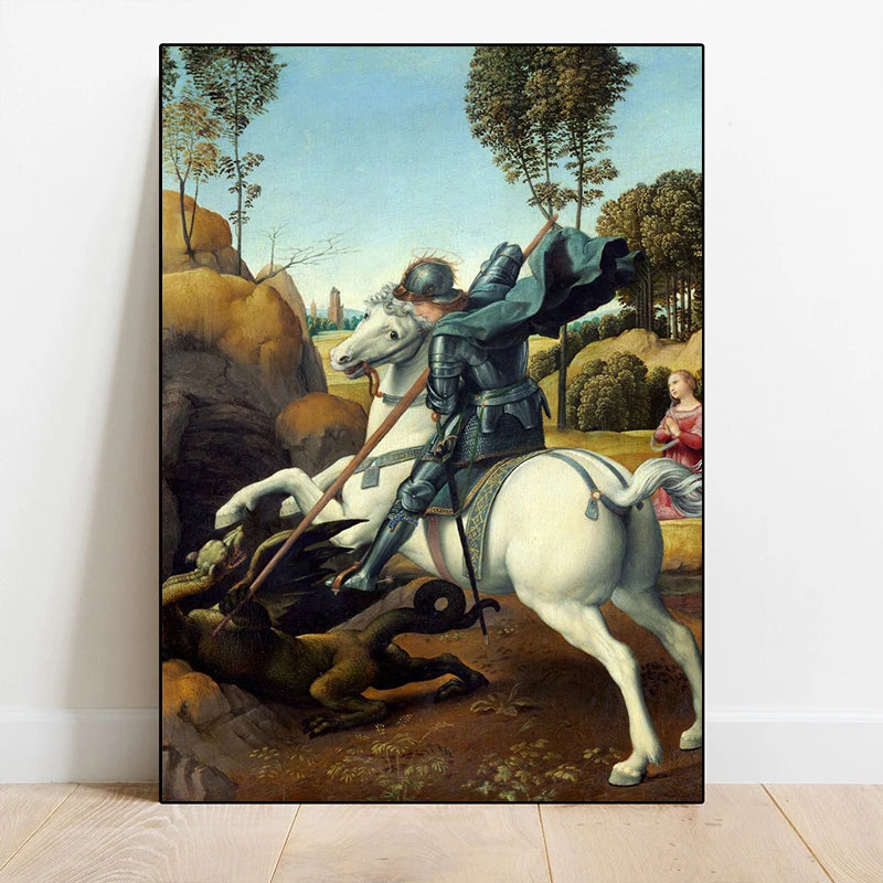 Famous Painter Raphael Painting Posters The School of Athens Christ Falling Canvas Painting Wall Poster Room Home Gallery Decor