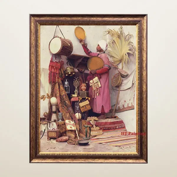 Old Arabs Living Landscape Poster Gustav Bauernfeind Islamic Art Canvas Painting Wall Pictures For Living Room Home Decor