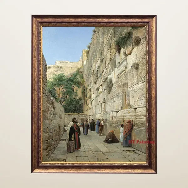 Old Arabs Living Landscape Poster Gustav Bauernfeind Islamic Art Canvas Painting Wall Pictures For Living Room Home Decor