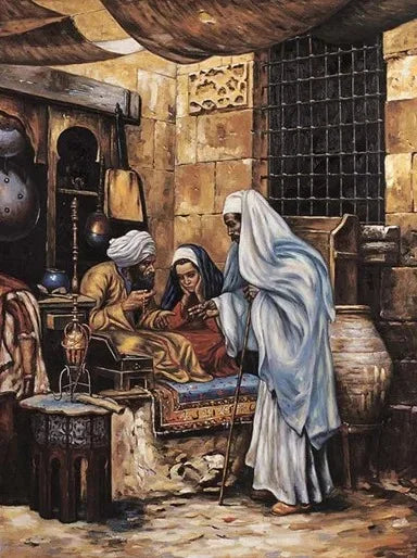 Jean Gerome Classic Artwork Arabic Carpet Merchant Arabs Living Landscape Poster Canvas Painting Wall Art Pictures Home Decor