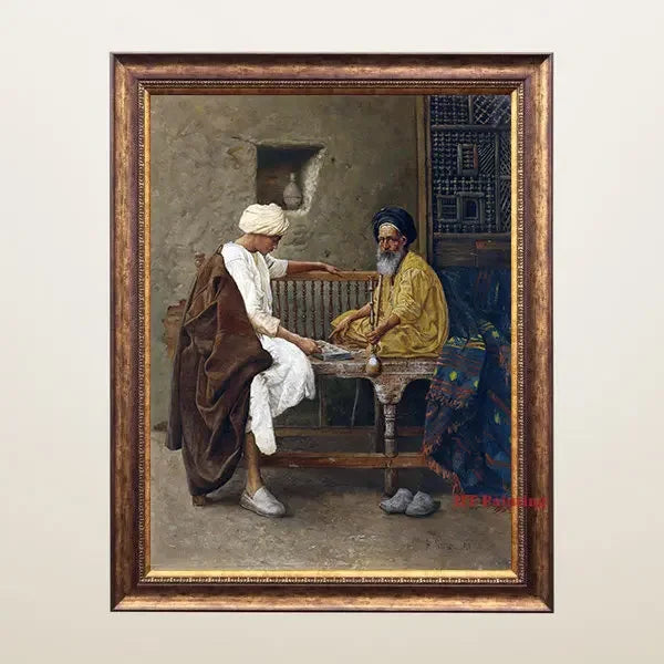 Old Arabs Living Landscape Poster Gustav Bauernfeind Islamic Art Canvas Painting Wall Pictures For Living Room Home Decor