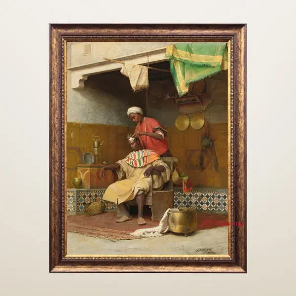 Old Arabs Living Landscape Poster Gustav Bauernfeind Islamic Art Canvas Painting Wall Pictures For Living Room Home Decor