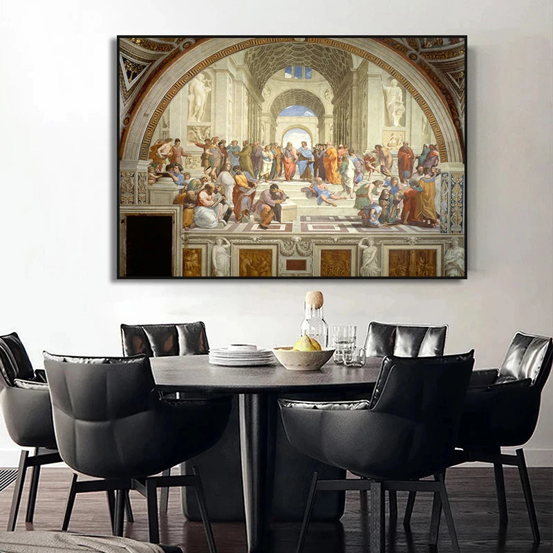 The Course of Empire The School of Athens The Death of Socrates Poster Classics Canvas Painting Poster Living Room Home Decor