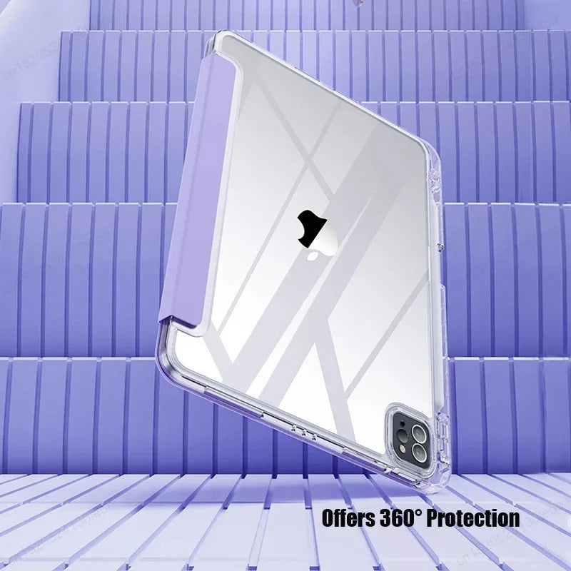 For iPad Air 5 Air 6 A16 11th iPad Pro 11 12.9 13 M5 10th Gen 10.9 10.2 9th 8th 6th 5th 9.7" Mini 7 6 Smart Case with Pen Holder