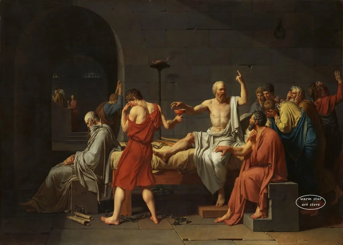 The Course of Empire The School of Athens The Death of Socrates Poster Classics Canvas Painting Poster Living Room Home Decor