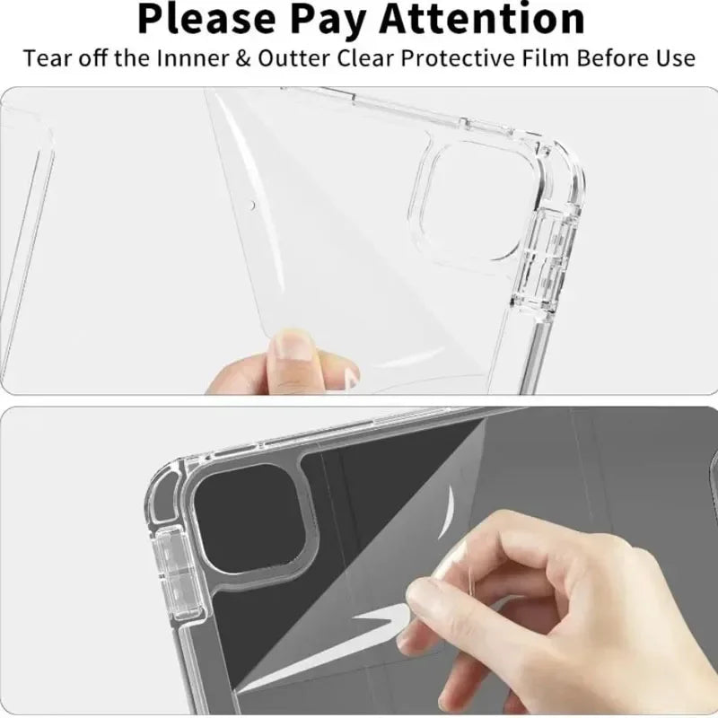 For iPad Air 5 Air 6 A16 11th iPad Pro 11 12.9 13 M5 10th Gen 10.9 10.2 9th 8th 6th 5th 9.7" Mini 7 6 Smart Case with Pen Holder