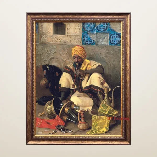 Old Arabs Living Landscape Poster Gustav Bauernfeind Islamic Art Canvas Painting Wall Pictures For Living Room Home Decor