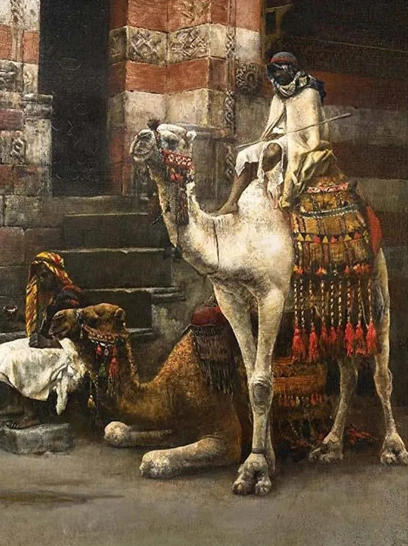 Jean Gerome Classic Artwork Arabic Carpet Merchant Arabs Living Landscape Poster Canvas Painting Wall Art Pictures Home Decor