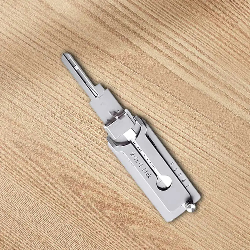 1-5X Stainless Steel Key Decoder Precision Hook And Pickup Hand Tool O-ring Pickup Repair Kit Available Hook Hand Measuring Tool