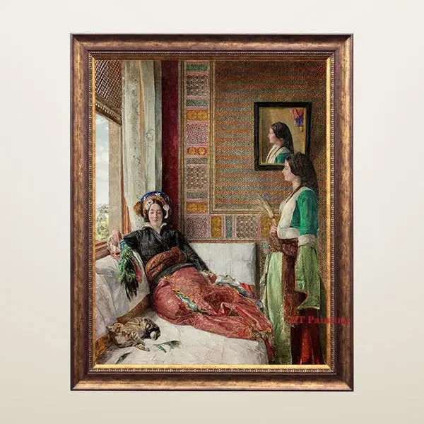 Old Arabs Living Landscape Poster Gustav Bauernfeind Islamic Art Canvas Painting Wall Pictures For Living Room Home Decor