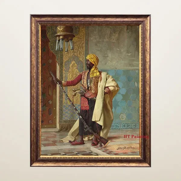 Old Arabs Living Landscape Poster Gustav Bauernfeind Islamic Art Canvas Painting Wall Pictures For Living Room Home Decor