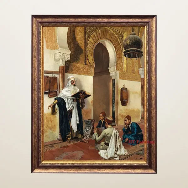 Old Arabs Living Landscape Poster Gustav Bauernfeind Islamic Art Canvas Painting Wall Pictures For Living Room Home Decor